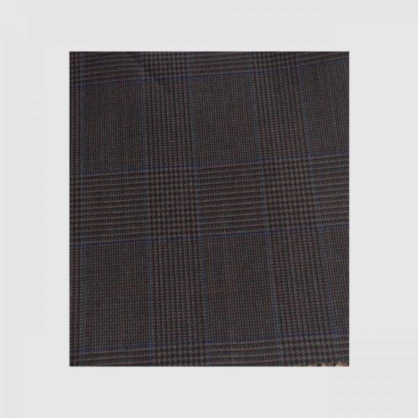 Brown with Royal Blue Checks