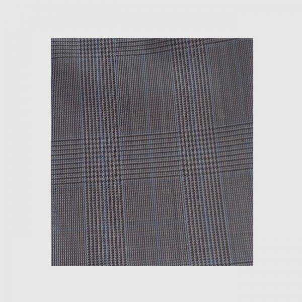 Grey with Blue Checks