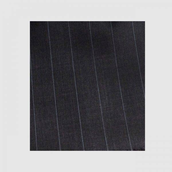 Grey with Blue Dotted Stripes