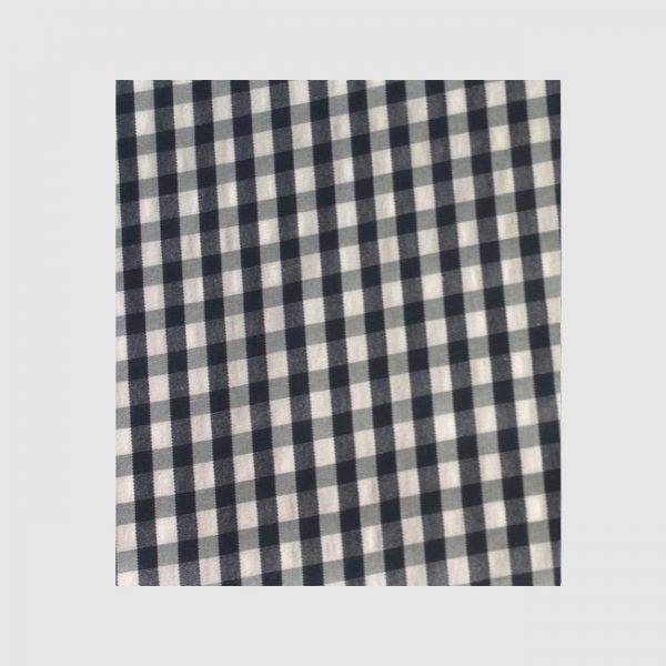 Small navy blue checks