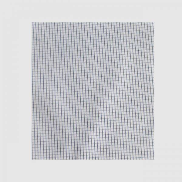 Tiny navy blue & white checks