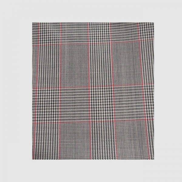 White with Red Checks